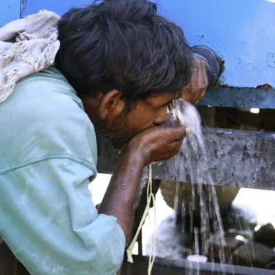 Clean drinking water system installed at a village school